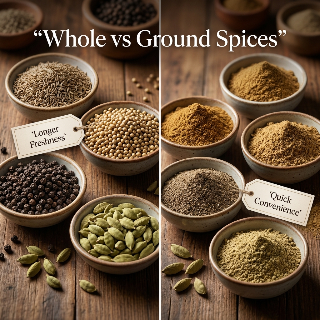 Whole vs ground spices